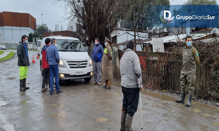 Accidentes y anegamientos son los  daños del frente de mal tiempo en Osorno