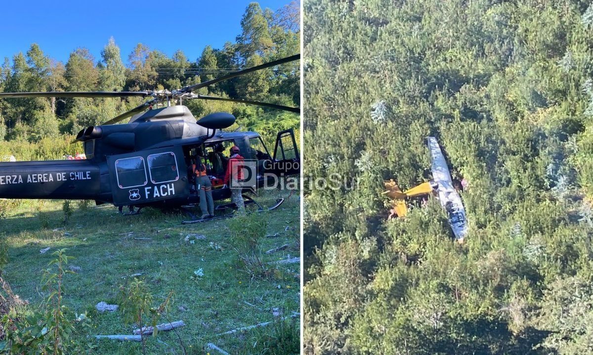 Avioneta capota en la Región de Los Ríos: confirman un fallecido y dos heridos graves