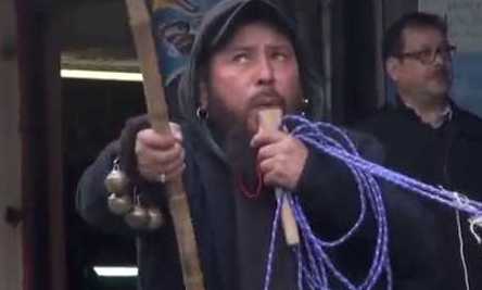 Mapuches protestaron en el frontis de consulado argentino en Puerto Montt
