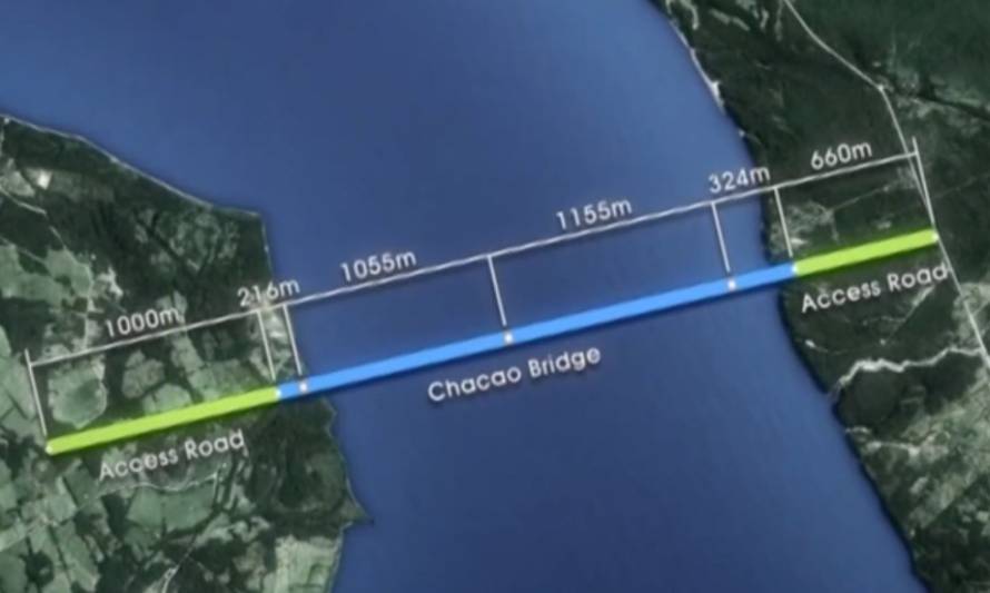 Gobierno ratifica que se construirá puente sobre el canal de Chacao