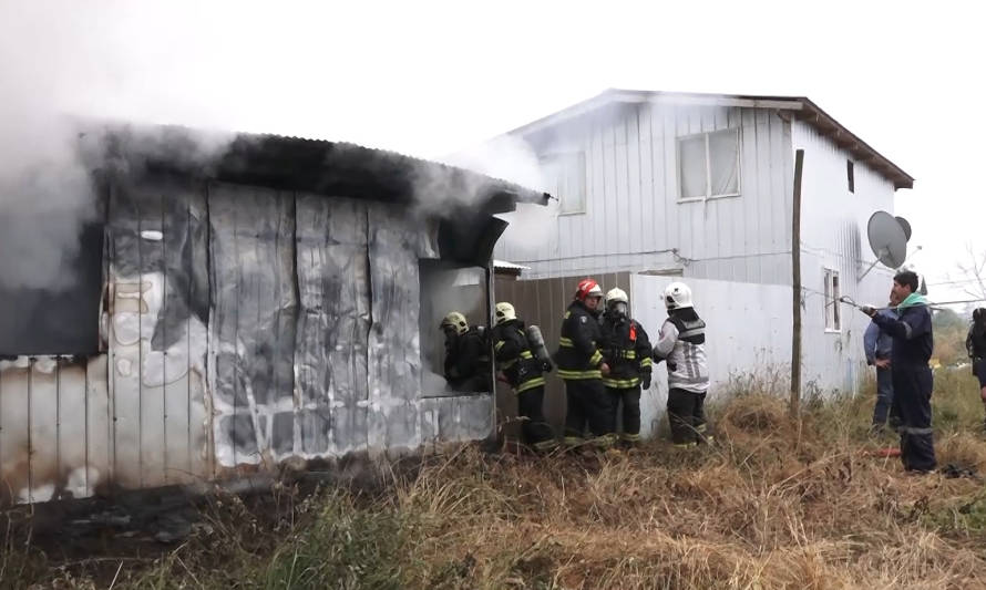 Dos menores fallecidos en un incendio en Calbuco