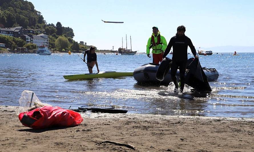 Extraen más de 4 toneladas de basura del Lago Llanquihue