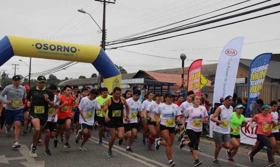 Familias de Ovejería participaron en la corrida familiar organizada por el Centro de Salud de su sector en Osorno