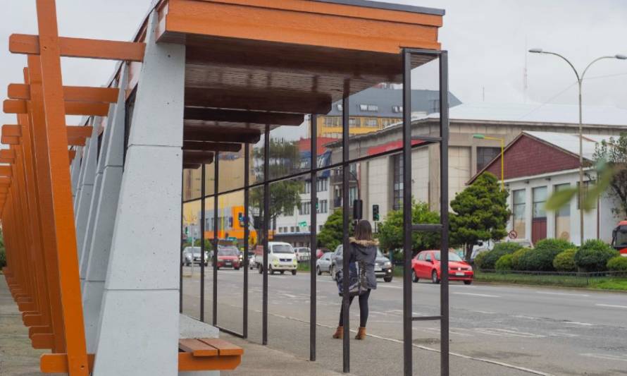 Con una nueva cara cuentan los paraderos en Puerto Montt