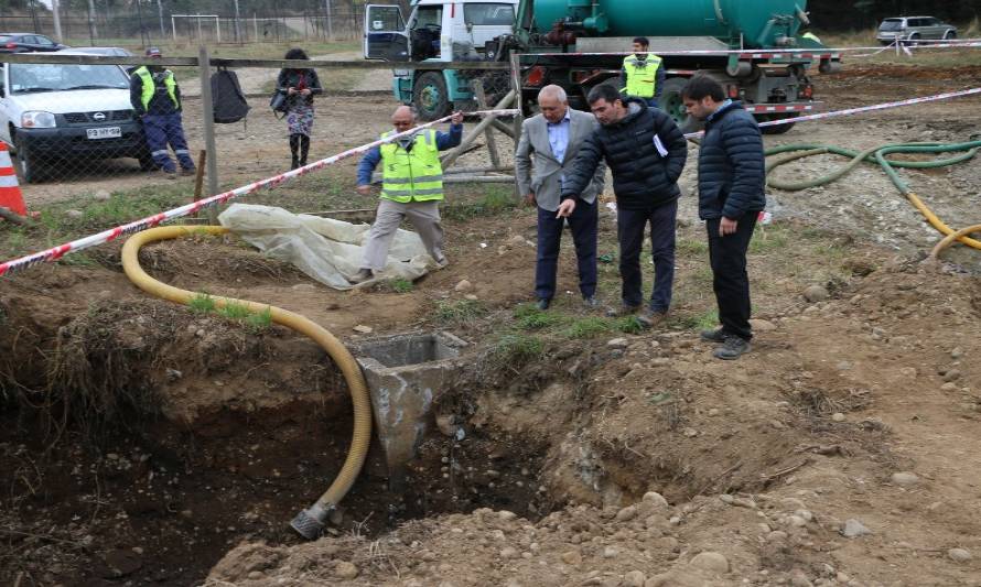 Alcalde Bertín pidió acelerar construcción de planta de tratamiento de Pichil