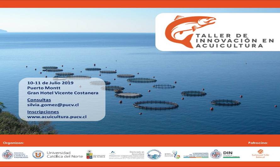 En Puerto Montt se realizará seminario taller de Innovación para la acuicultura