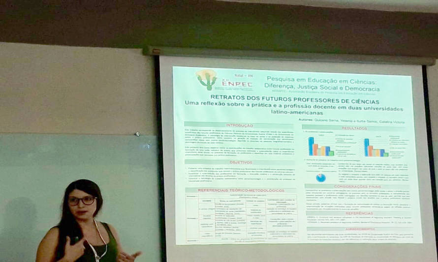 Académica UACh participó en XII Encuentro Nacional de Investigación en Educación en Ciencias, Brasil