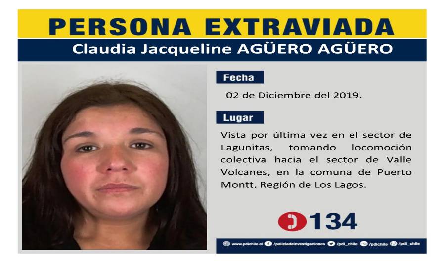 Fiscal Nacional afirma que no cesarán en la búsqueda de Claudia Agüero