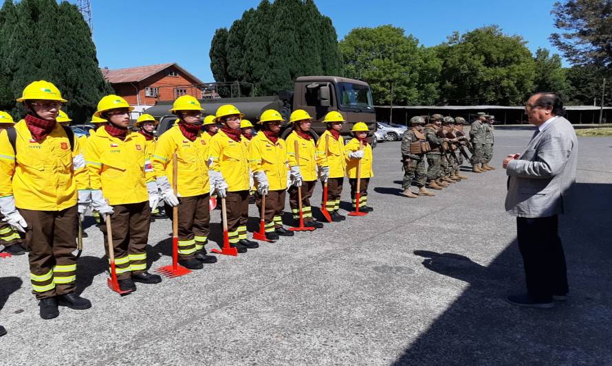 Destacamento de Montaña “Arauco” cuenta con Brigadas de Refuerzo de Incendios Forestales