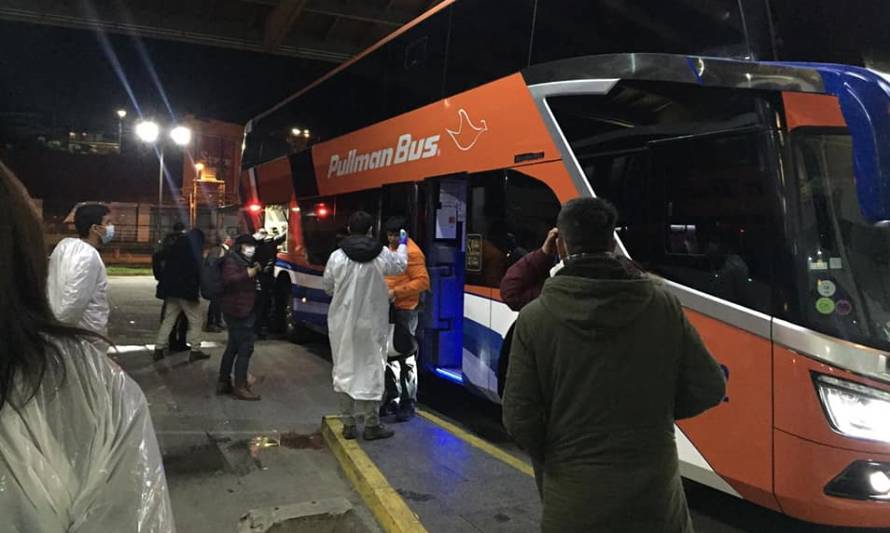 Refuerzan vigilancia en terminales de buses de la región de Los Lagos