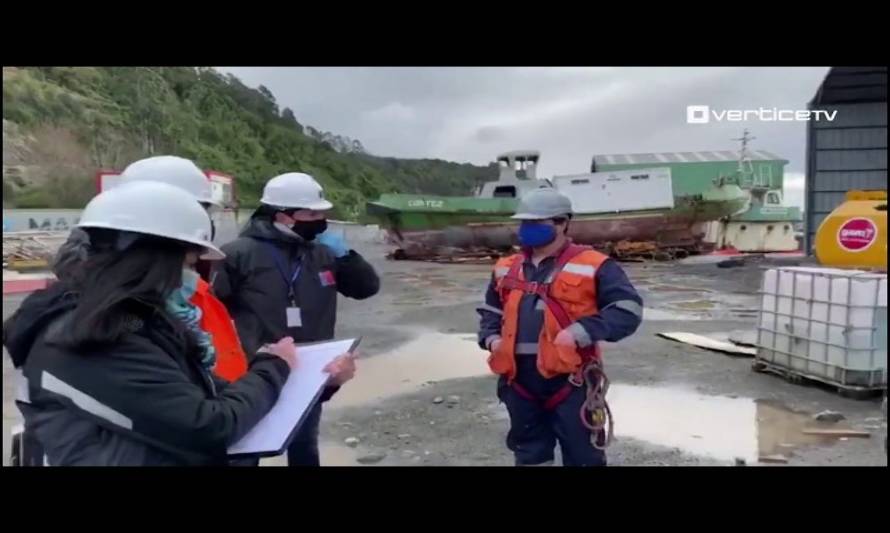 Dirección del trabajo suspendió faenas de astillero en Panitao Bajo
