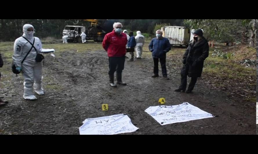 Queman maquinaria forestal en atentado ocurrido en la comuna de Purranque