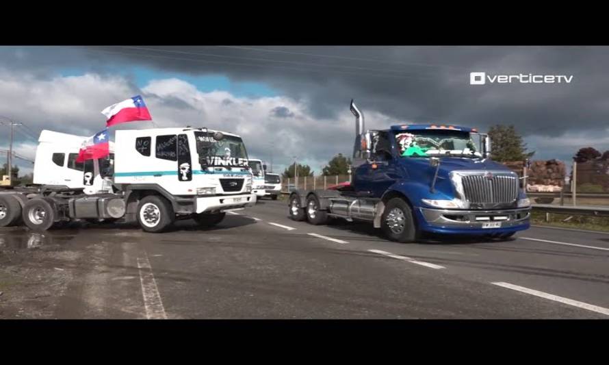 Así fue la movilización de los camioneros en la provincia de Llanquihue