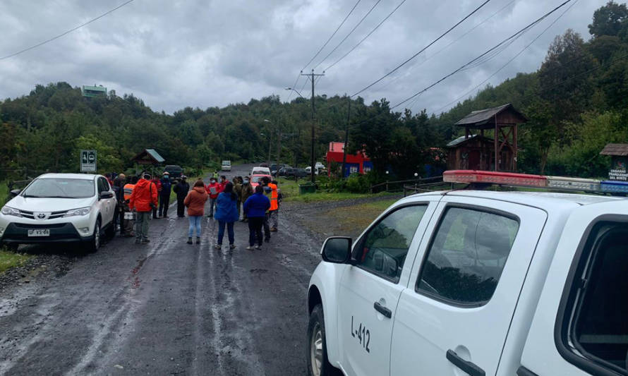 Realizaron simulacro de erupción volcán Chaitén en contexto Covid-19