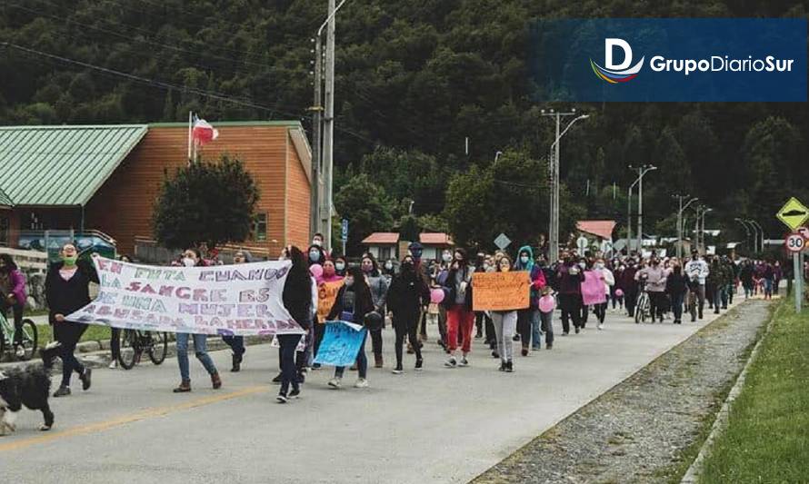 Futaleufú salió a la calle en rechazo a la violencia contra la mujer