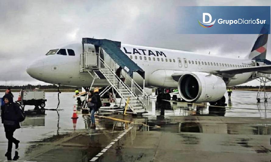 Aerolinea Latam retoma sus vuelos entre Santiago y Chiloé