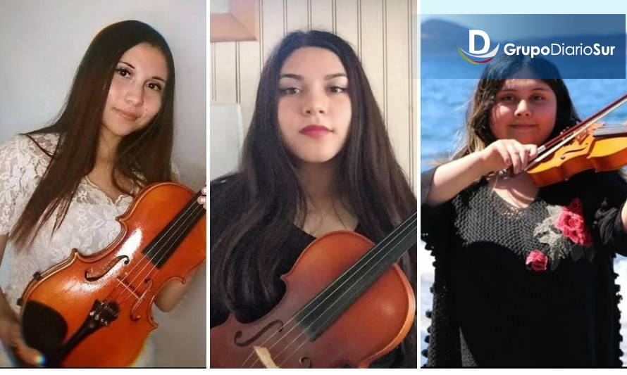 Tres jóvenes chonchinas participarán en Orquesta Sinfónica Juvenil Regional de Los Lagos