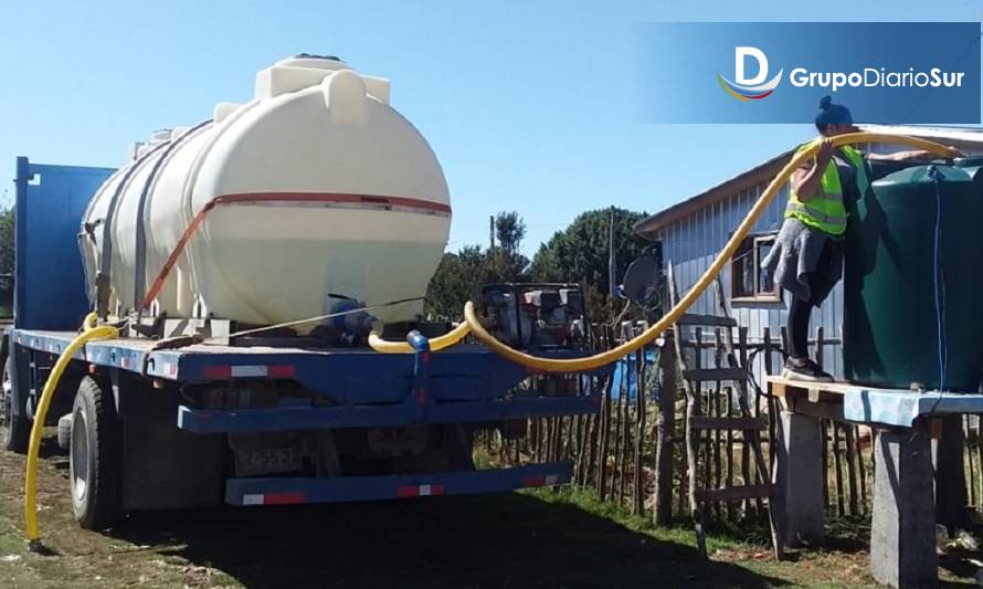 Municipio de Ancud mantiene apoyo con agua potable debido a ineficiente ayuda del gobierno