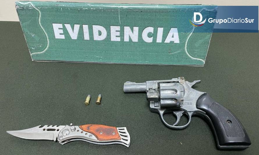 Carabineros detuvo a sujeto con arma a fogueo en Osorno
