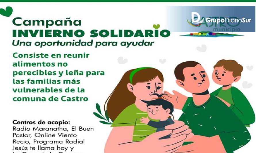 Municipio de Castro e iglesias Evangélicas se unen en campaña Invierno Solidario