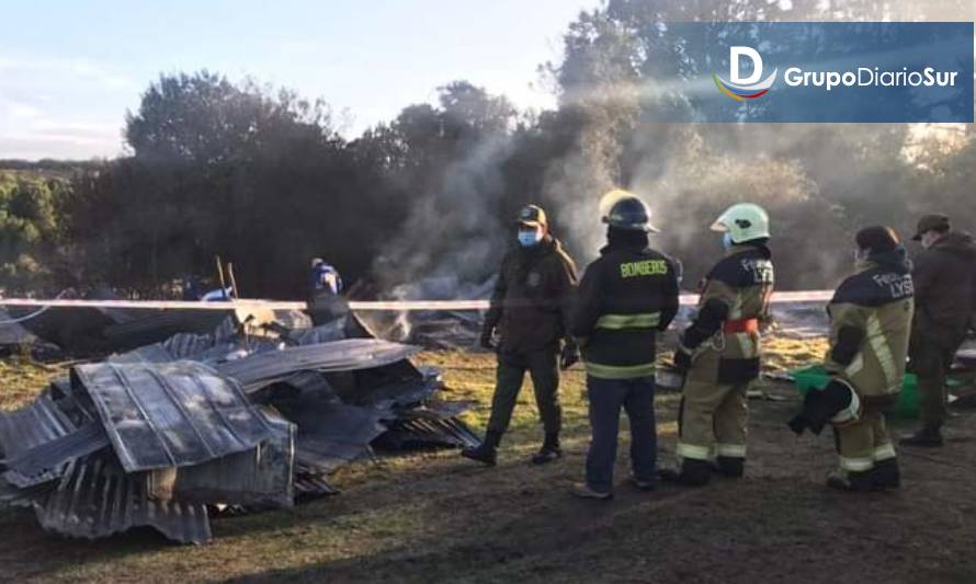 Quemchi: Adulto mayor falleció en incendio pese al esfuerzo de vecinos