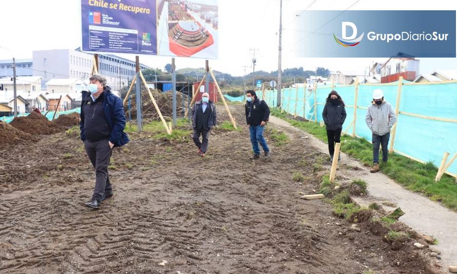 Quellón: Inspeccionan obras impulsadas por programa Quiero Mi Barrio