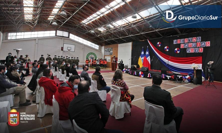 Futaleufú desplegó ceremonia cívico-militar en Fiestas Patrias