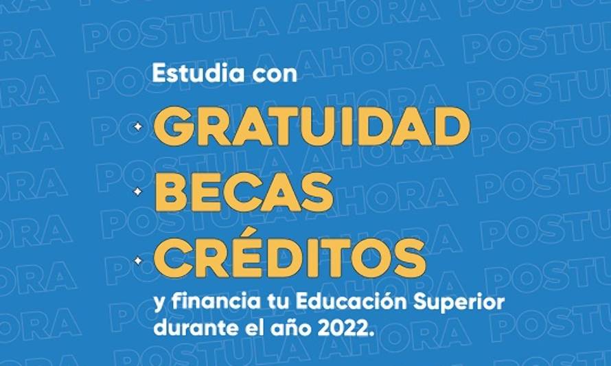 Comenzó postulación a beneficios estudiantiles para la Educación Superior 2022
