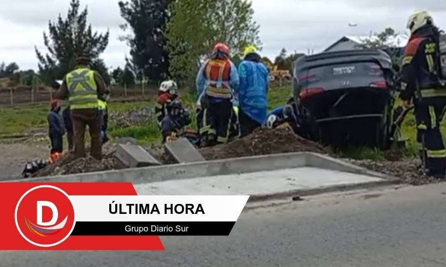 Accidente en ruta al Tepual
