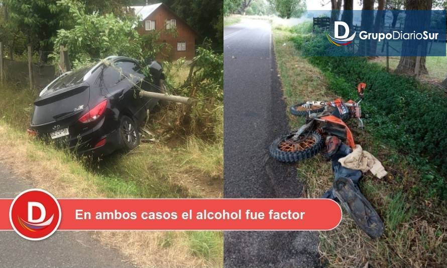 Río Bueno: 3 personas quedaron gravemente lesionadas tras accidentes