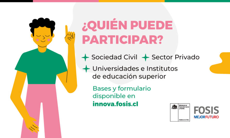 Abren postulaciones a fondo de $50 millones para proyectos de innovación social