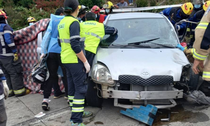 Un hombre de 49 años murió la tarde de este jueves en el hospital de Castro luego de sufrir accidente de tránsito 