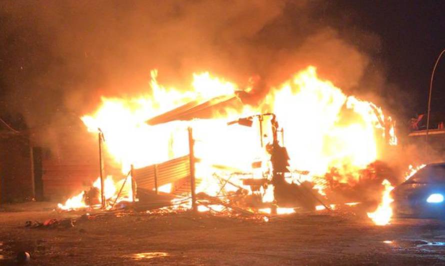 Un detenido por incendio de una casa habitación en sector Lagunitas 