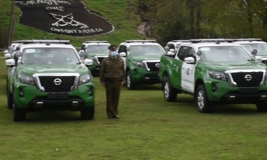 37 Nuevos vehículos policiales llegarán a 22 comunas de Los Lagos