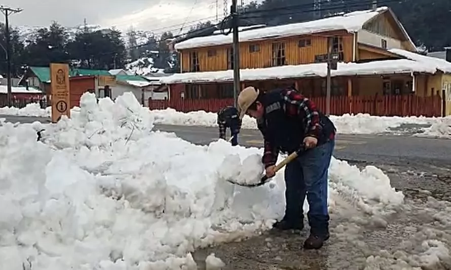 Piden declarar zona de catástrofe a la provincia de Palena por intensas nevadas