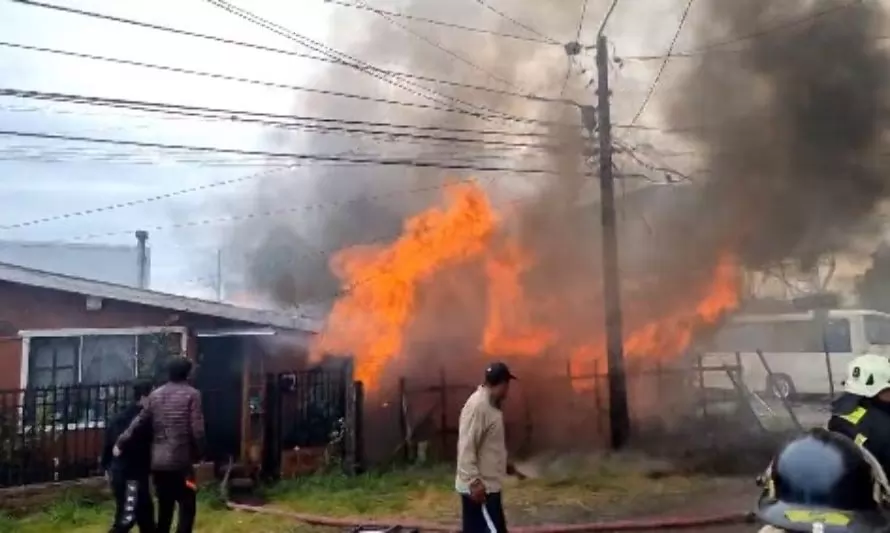 Adulto mayor murió en incendio que destruyó su casa en Puerto Montt