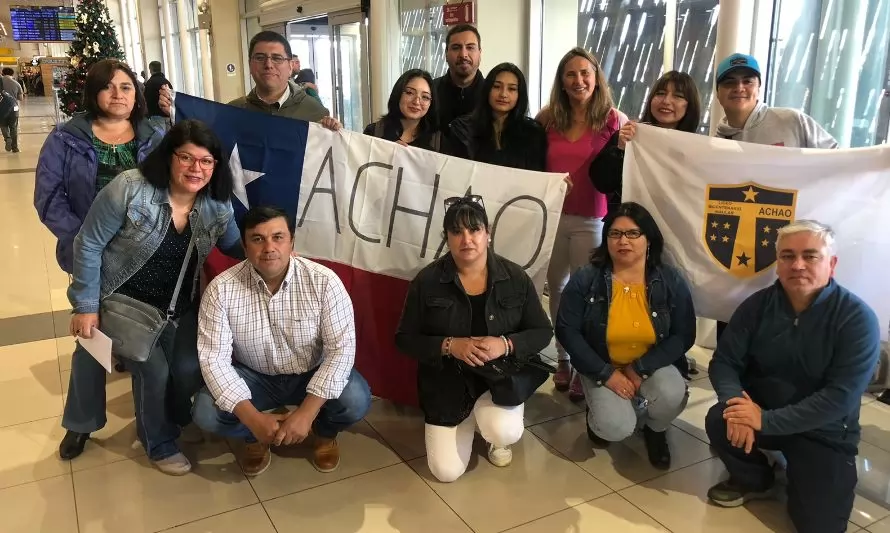 Estudiantes del liceo Insular de Achao realizan pasantía en Estados Unidos