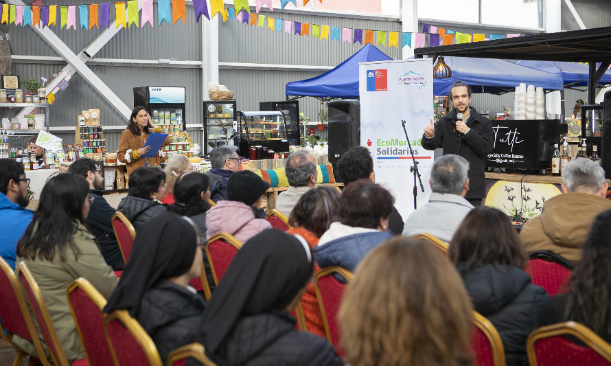 Eco Mercado Solidario de Puerto Varas consolida su ejecución con aporte de alimentos a tres comedores que benefician a más de 600 personas 