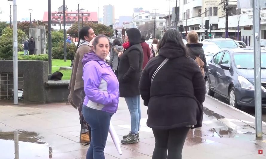 Profesores marcharon hasta Municipalidad de Puerto Montt