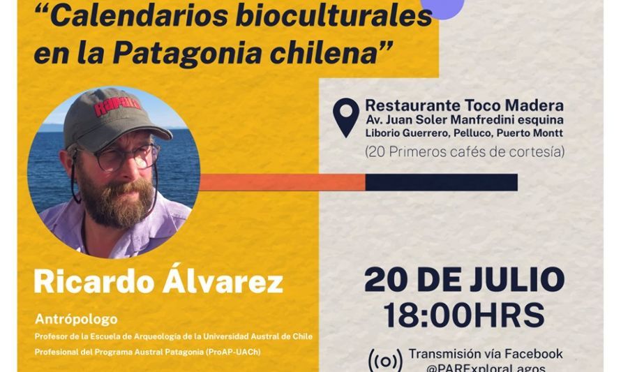Antropólogo efectuará charla acerca de co-habitación entre humanos y naturaleza en Patagonia chilena
