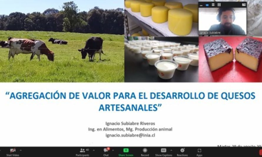 Con charla de agregación de valor en quesos artesanales finalizó ciclo +Campo Minagri Los Lagos 2023