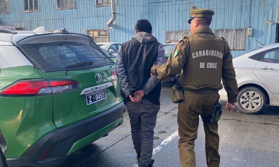 En Puerto Montt Carabineros detiene a prófugo de la justicia