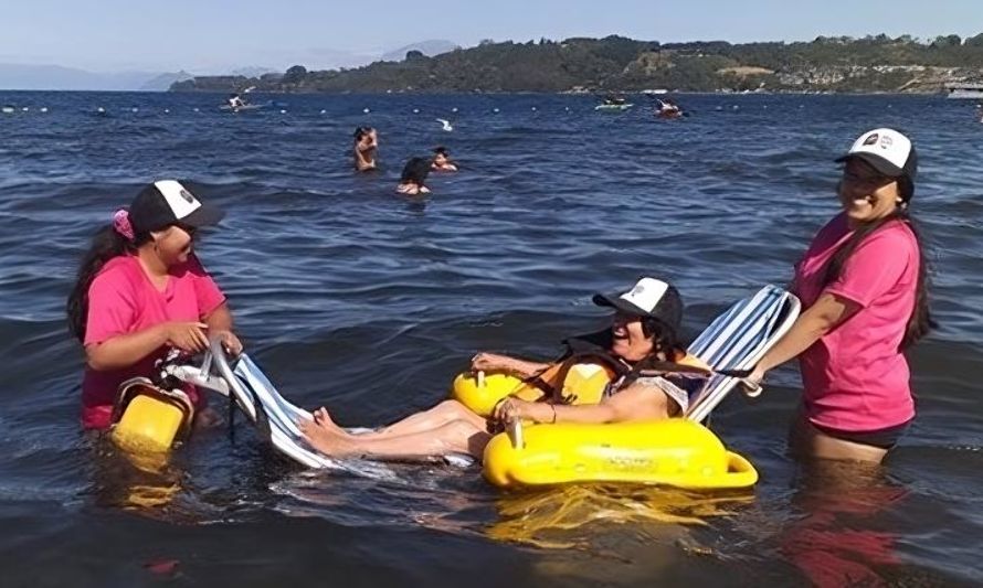 Playa de Frutillar cuenta con puntos accesibles para personas con movilidad reducida