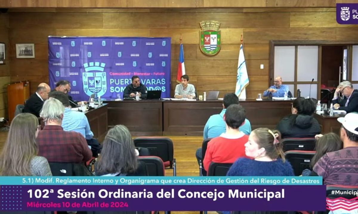 Concejo Municipal de Puerto Varas rechazó creación de la Dirección de Gestión de Riesgo de Desastres