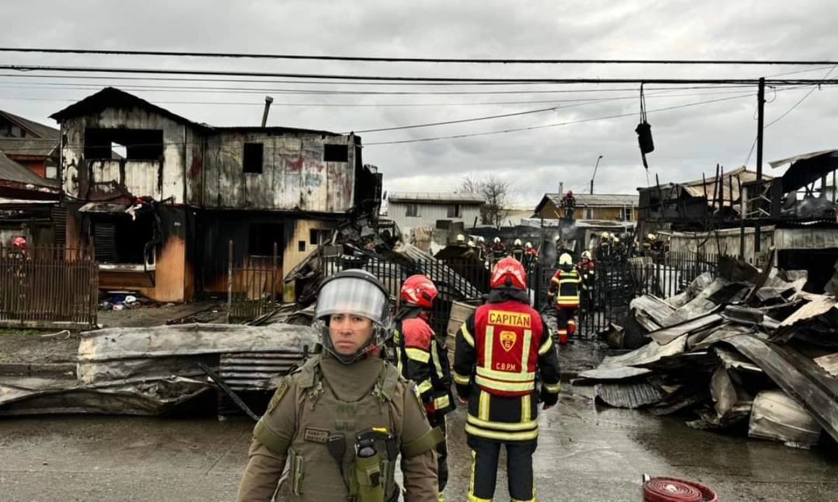Tragedia en Puerto Montt: Incendio Deja Tres Muertos, Incluida una niña de 9 Años