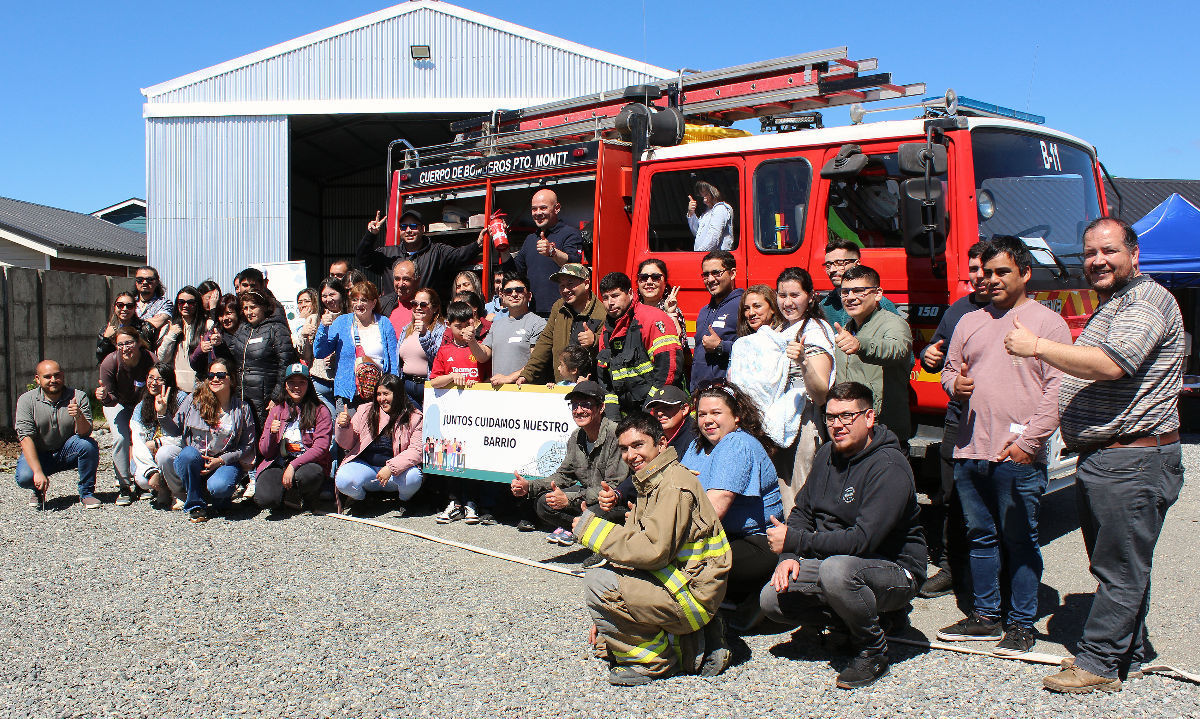 Futuros propietarios de Puerta Sur se capacitan con Bomberos en la prevención de emergencias