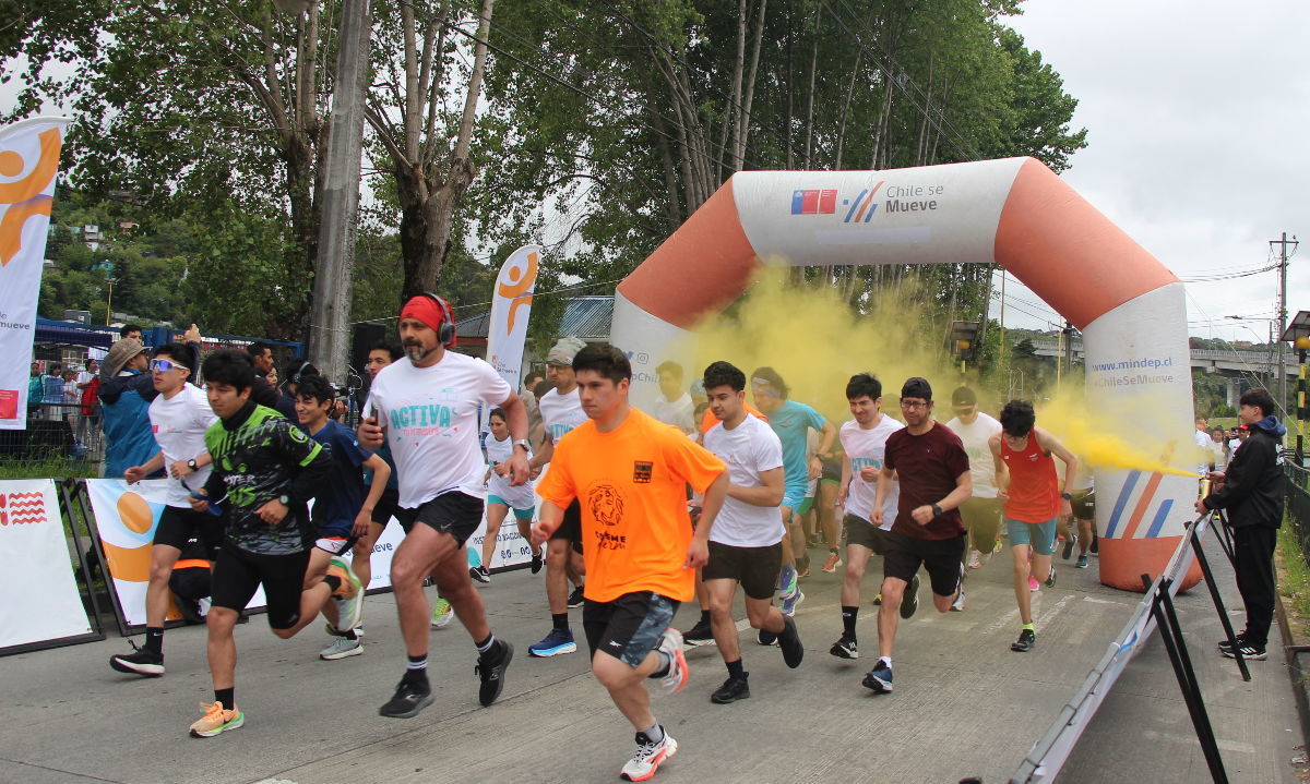 Con una corrida familiar se realizó el cierre regional del programa “Deporte y Participación Social” del Mindep e IND en Puerto Montt