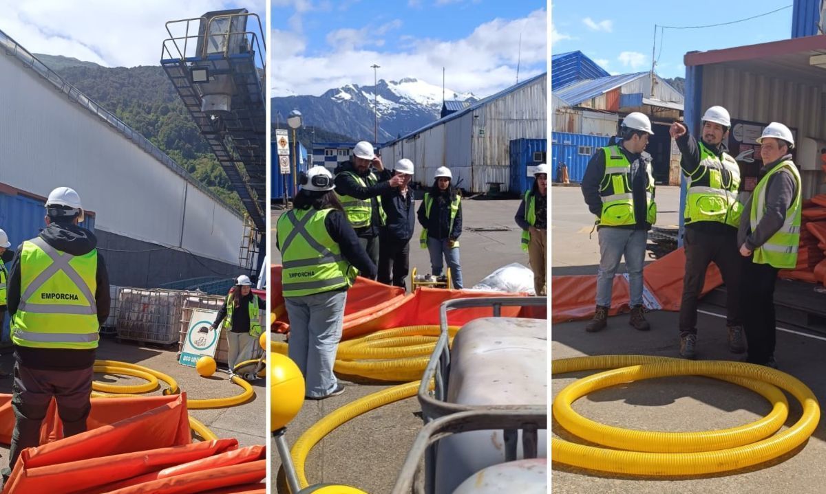 Equipo de Operaciones de Emporcha se prepara para contingencias por derrame de hidrocarburos