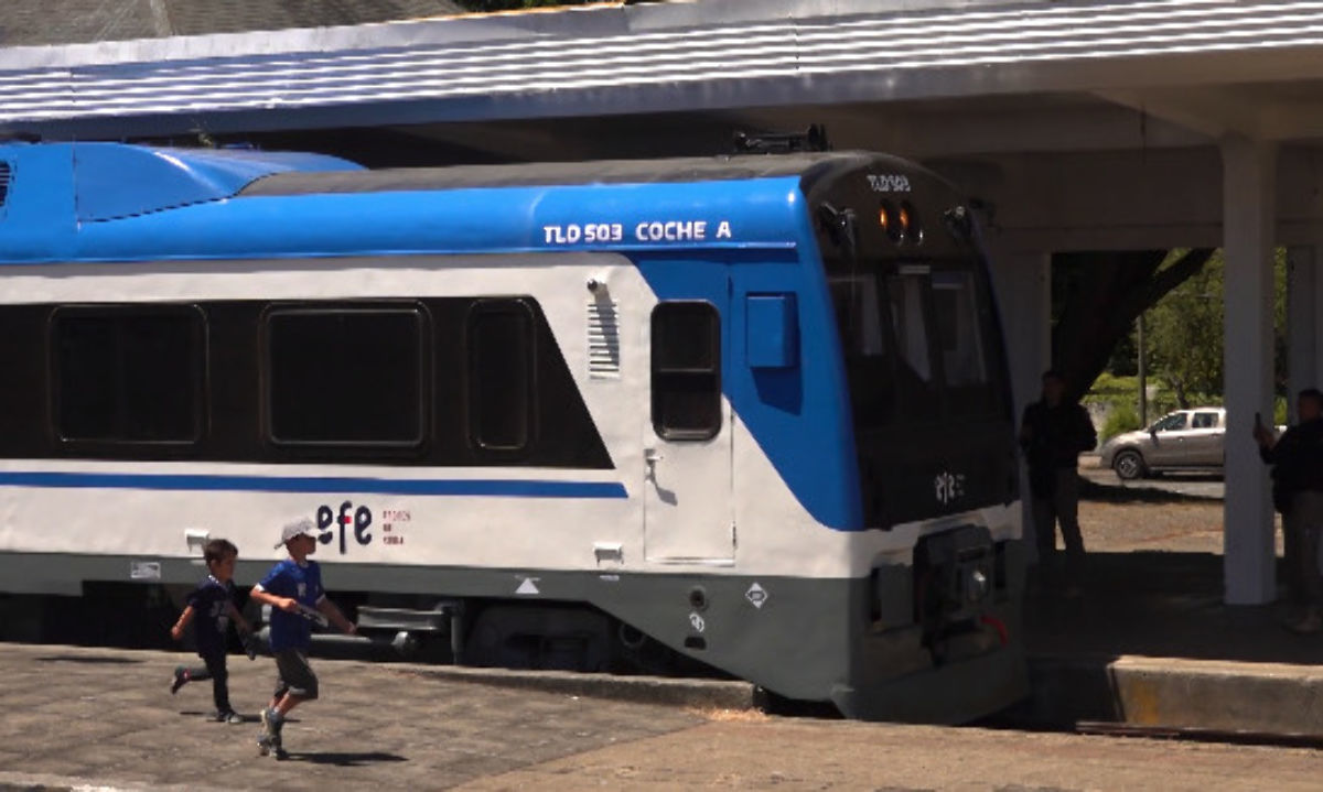Llegó a la provincia el primer tren del servicio Llanquihue-Puerto Montt