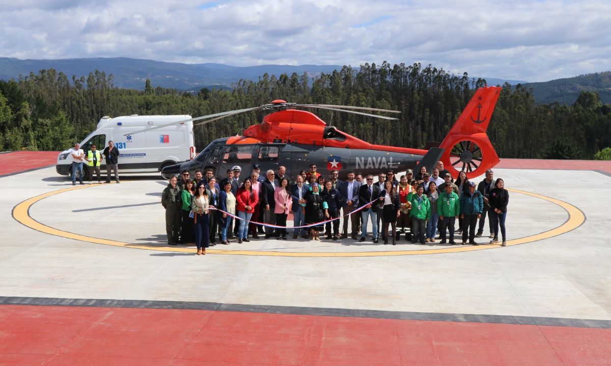 Inauguran nuevo punto de posada para helicópteros en San Pablo para emergencias y evacuaciones médicas